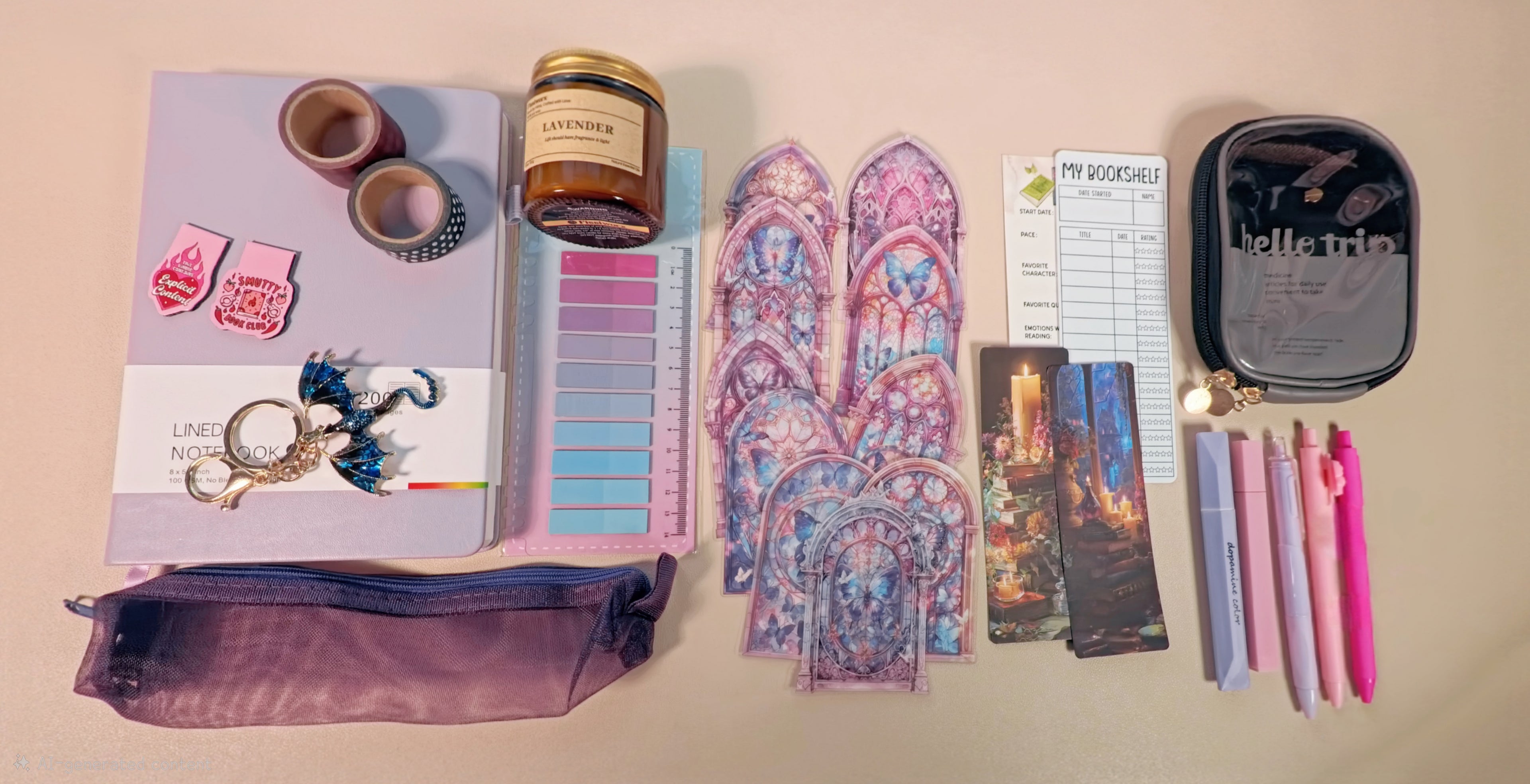 Academia Aesthetic Bookish Bundle – Study & Journaling Kit for Readers and Students