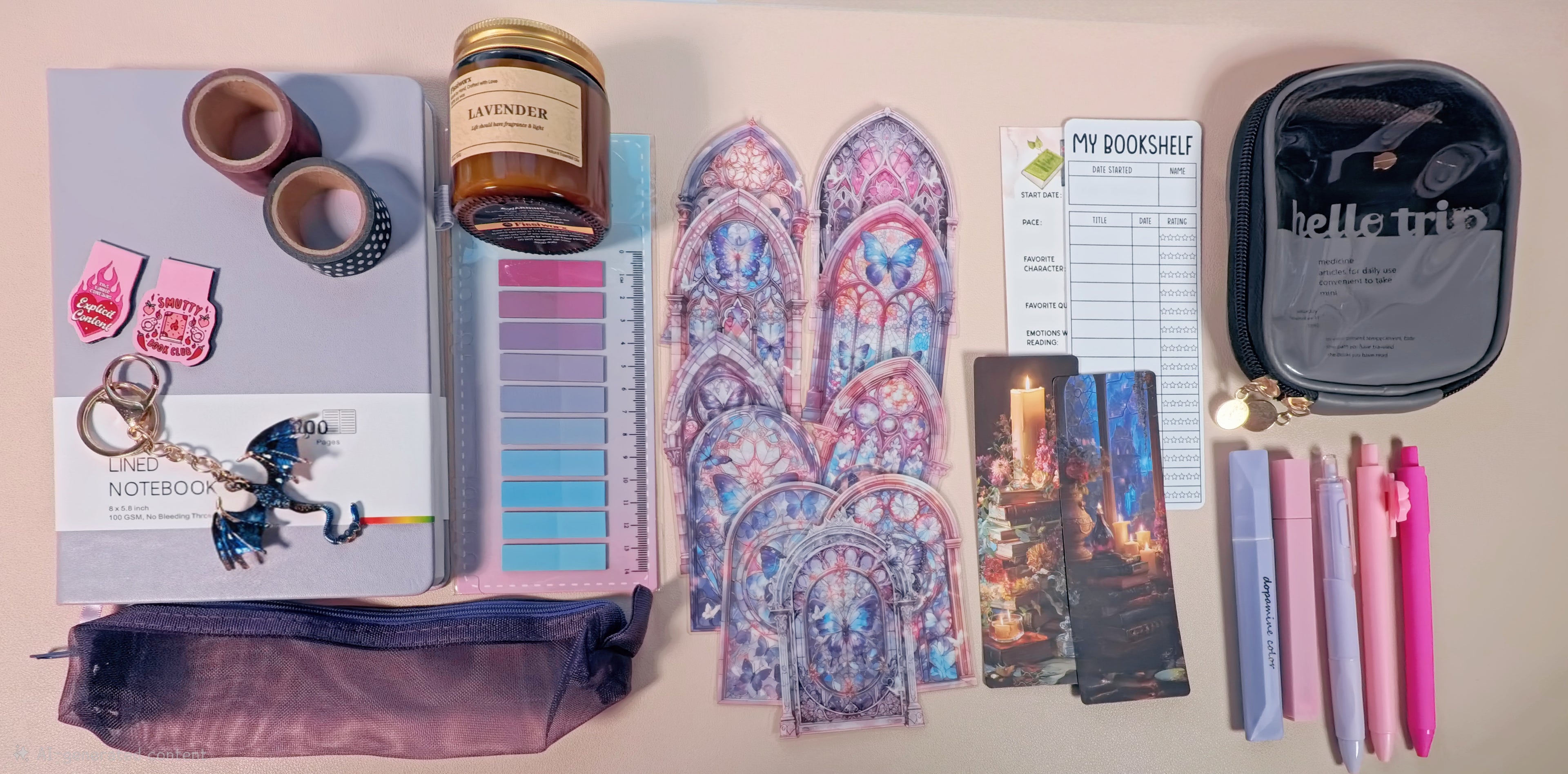 Academia Aesthetic Bookish Bundle – Study & Journaling Kit for Readers and Students